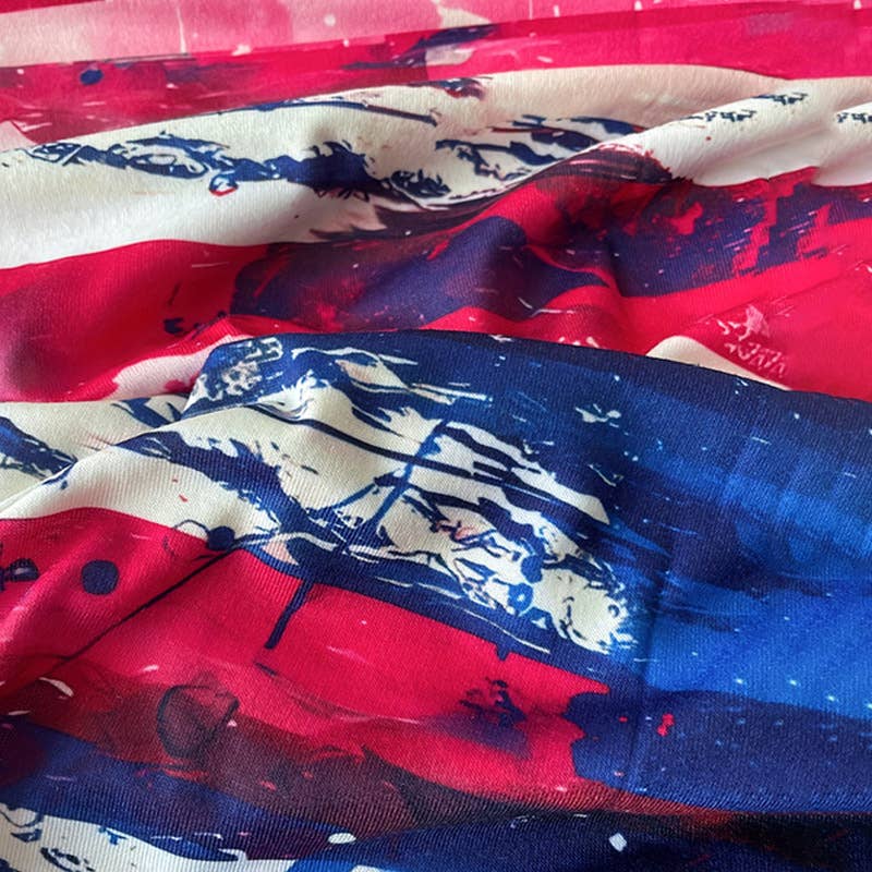 INDEPENDENCE DAY ELASTICATED WIDE-LEG PANTS