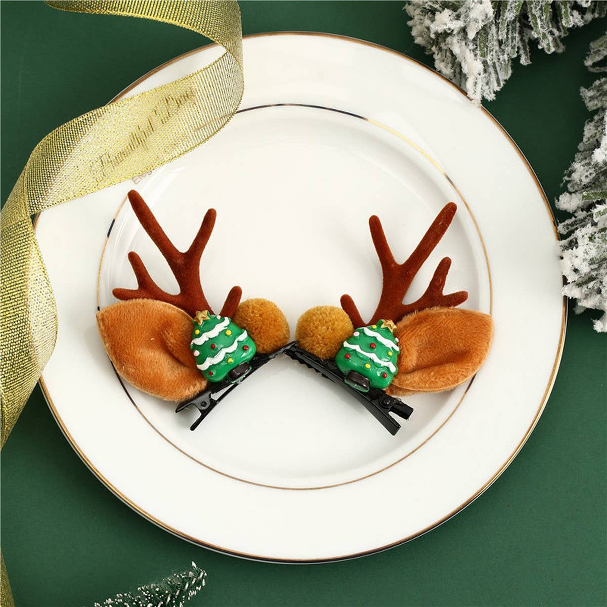 CHRISTMAS CUTE ELK ANTLERS HAIRPIN