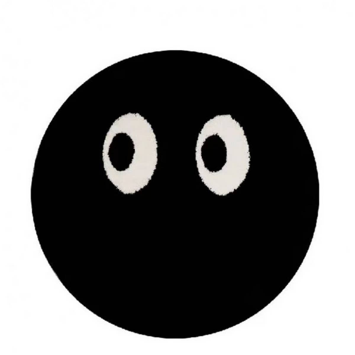 Cute Soot Plush Round Rug, Cartoon Floor Mat