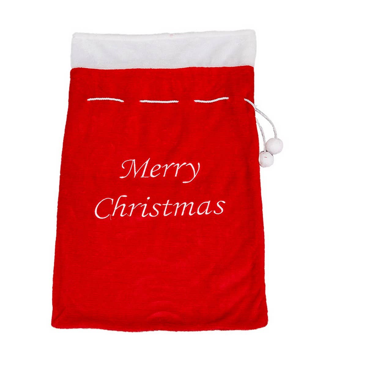 CWMM9721_CHRISTMAS PLUSH LETTER EMBROIDERED GIFT BAG