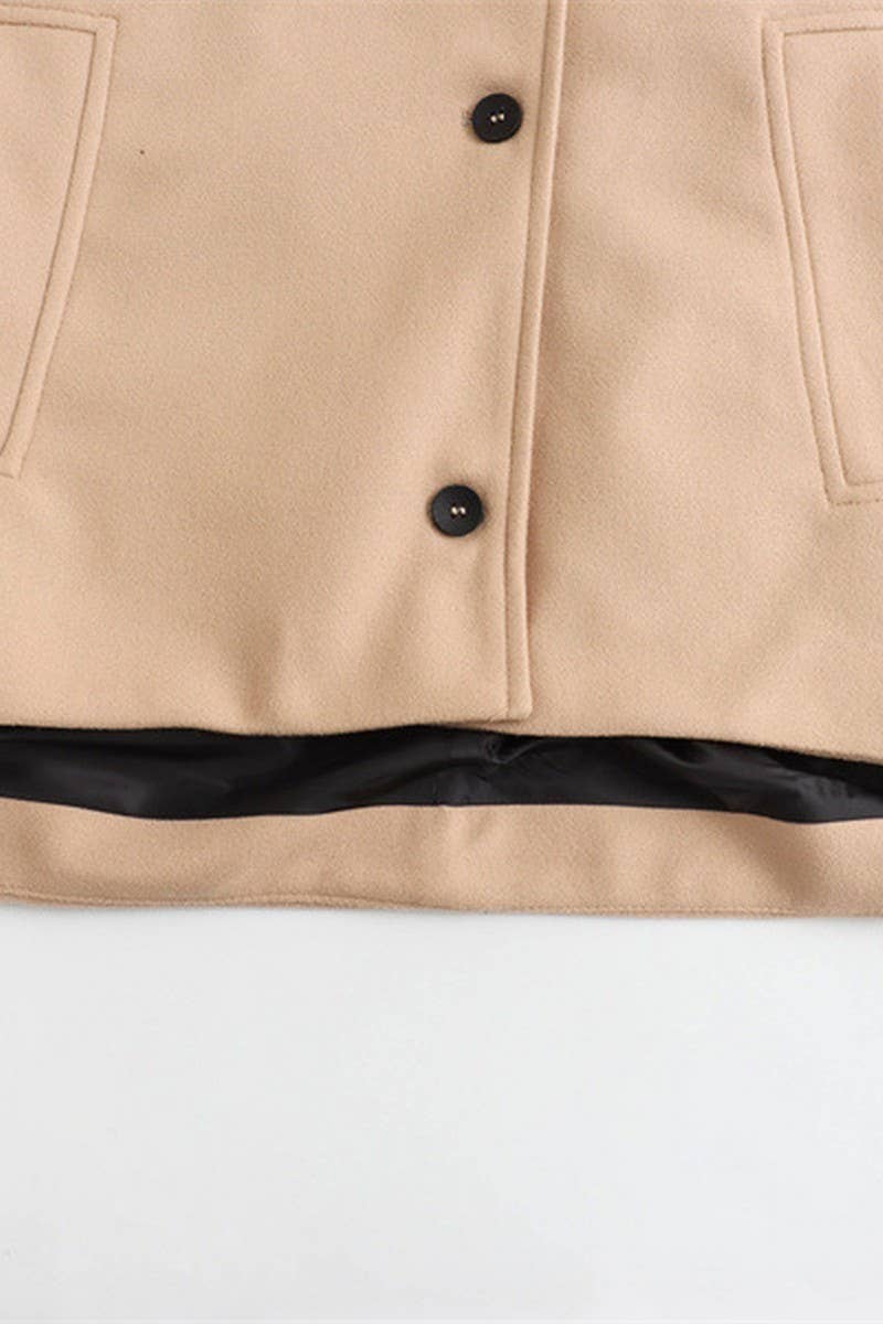 CWOCO1094_SOLID COLOR LAPEL POCKET LONG SLEEVE COAT