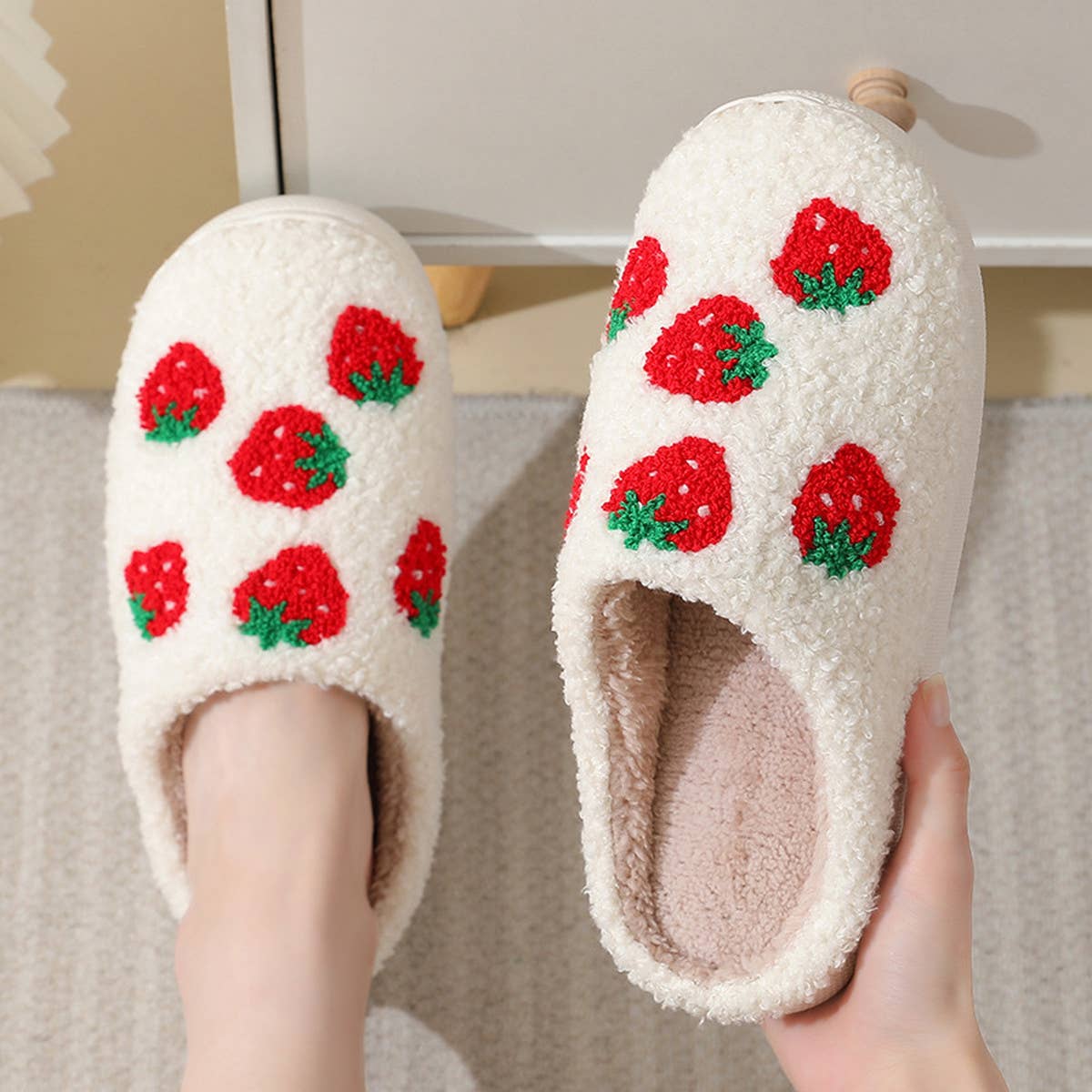 CUTE CARTOON FRUIT PREPPY SLIPPERS