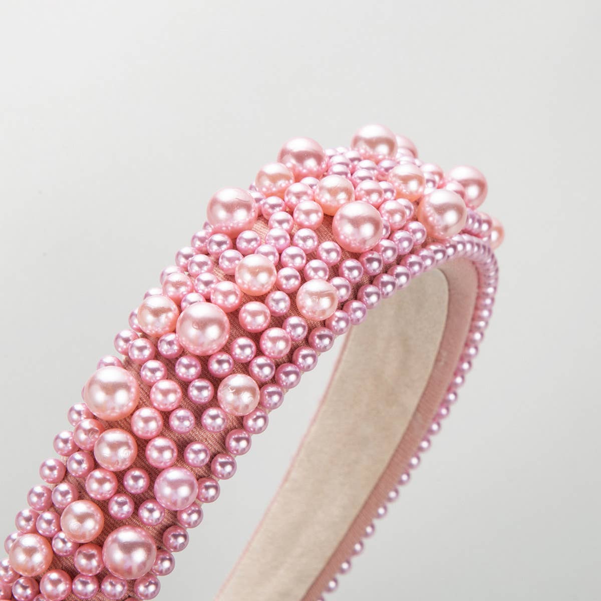 WOMEN VERSATILE SPONGE PEARL HEADBAND_CWAHA0823
