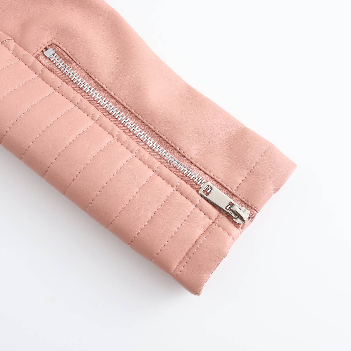 V-neck PU leather with belt leather