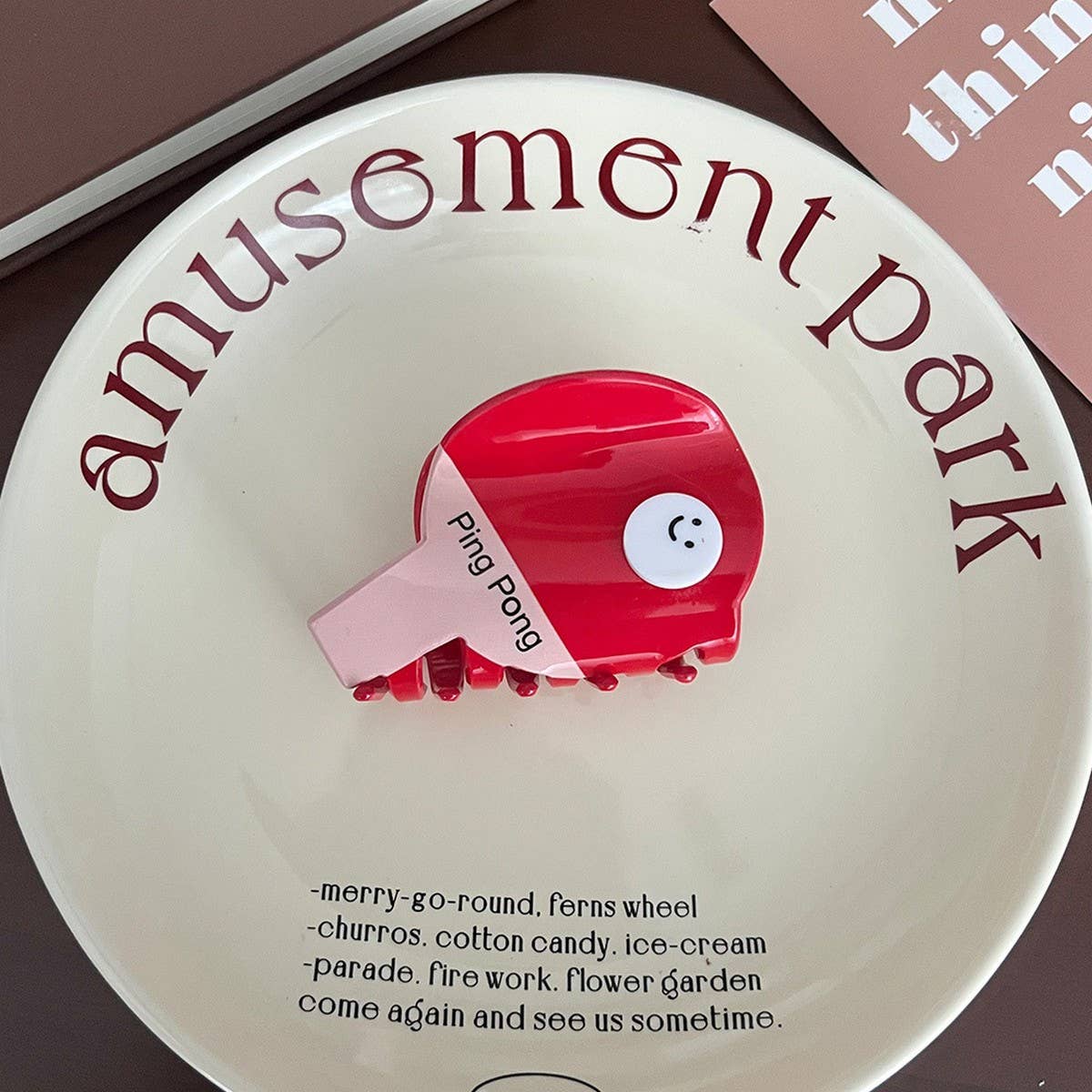 Cute Sports Claw Clip ?Ping Pong & Badminton Style