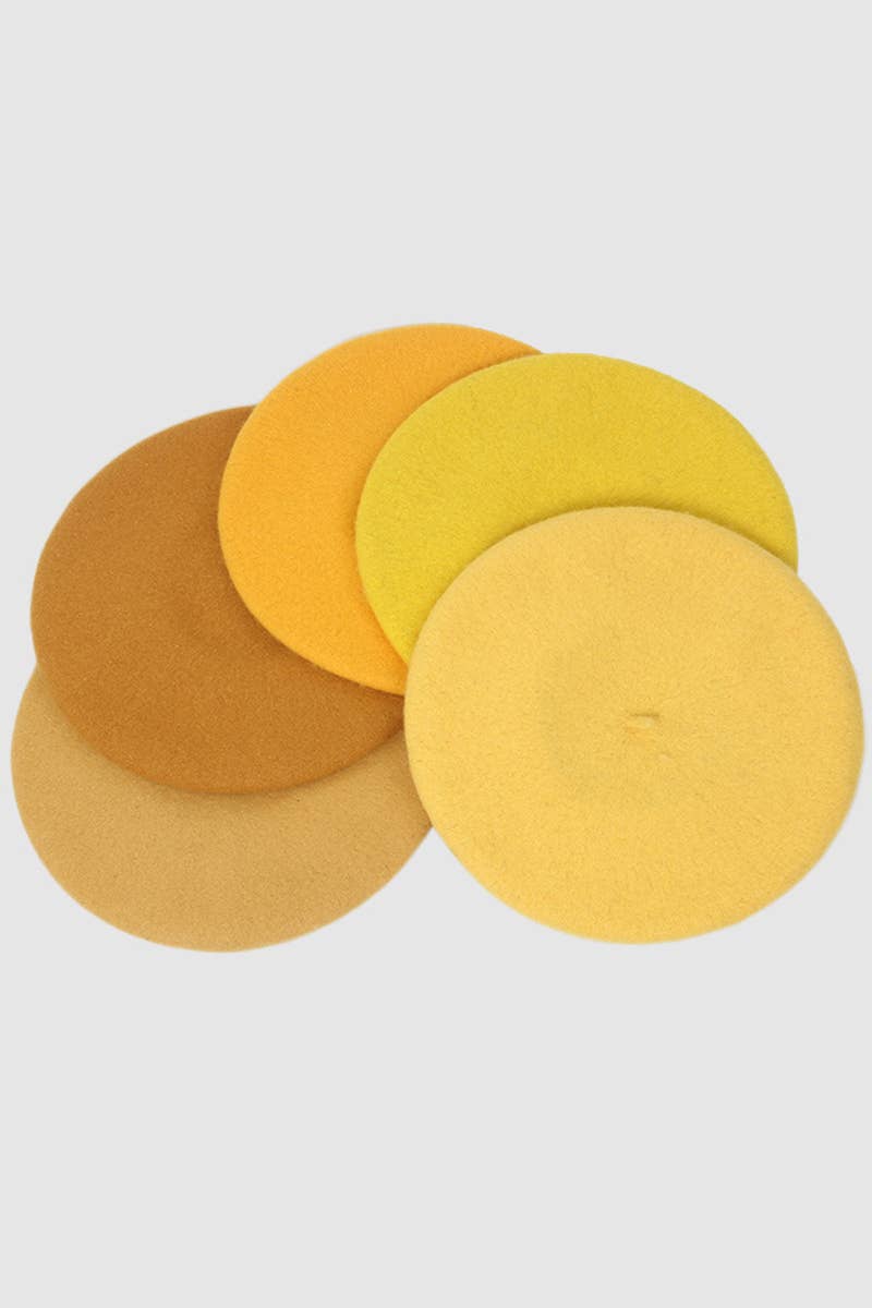 SOLID FUZZY BERET_CWAH0541