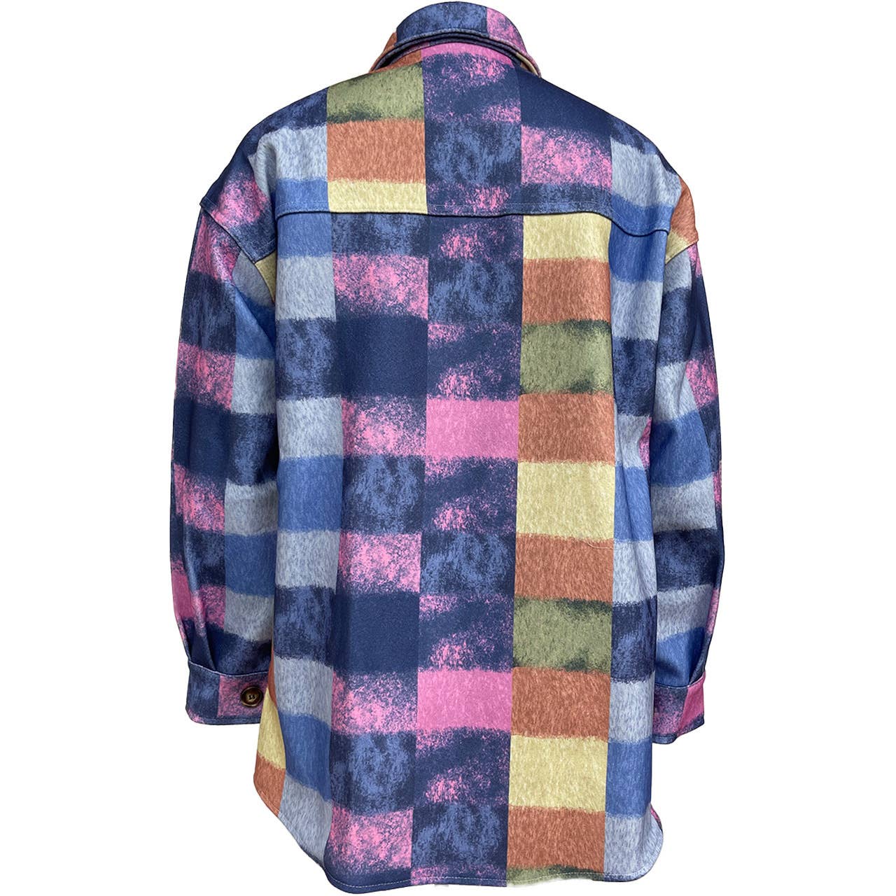 Tweed printed casual and fashionable lapel coat