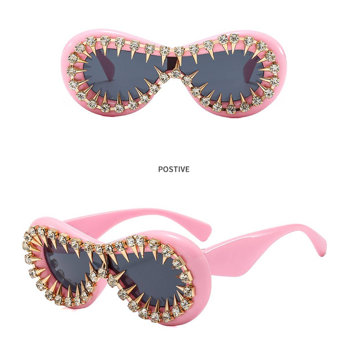 ONE-PIECE PUNK HEAVY-DUTY PARTY SUNGLASSES_CWASG0866
