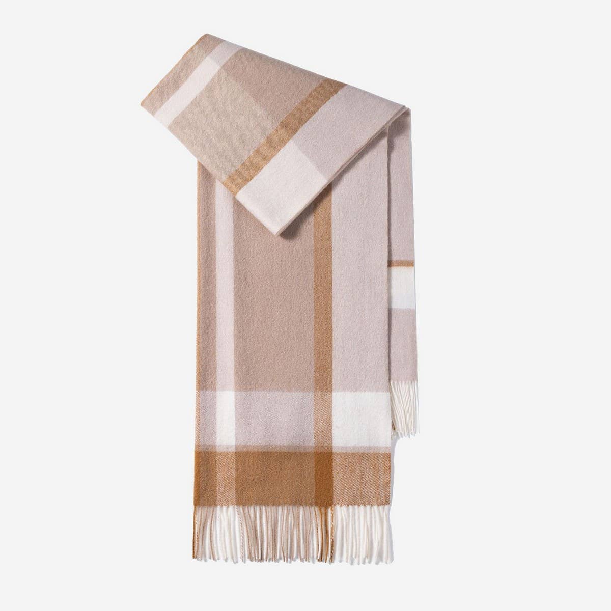 100% Wool Plaid Scarf ??Long Warm Winter Wrap_CWASC1095
