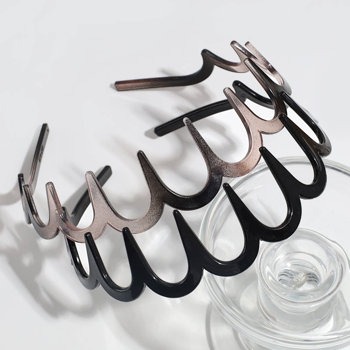 SIMPLE GRADIENT TRANSPARENT COLOR WAVE HEADBAND_CWAHA2338