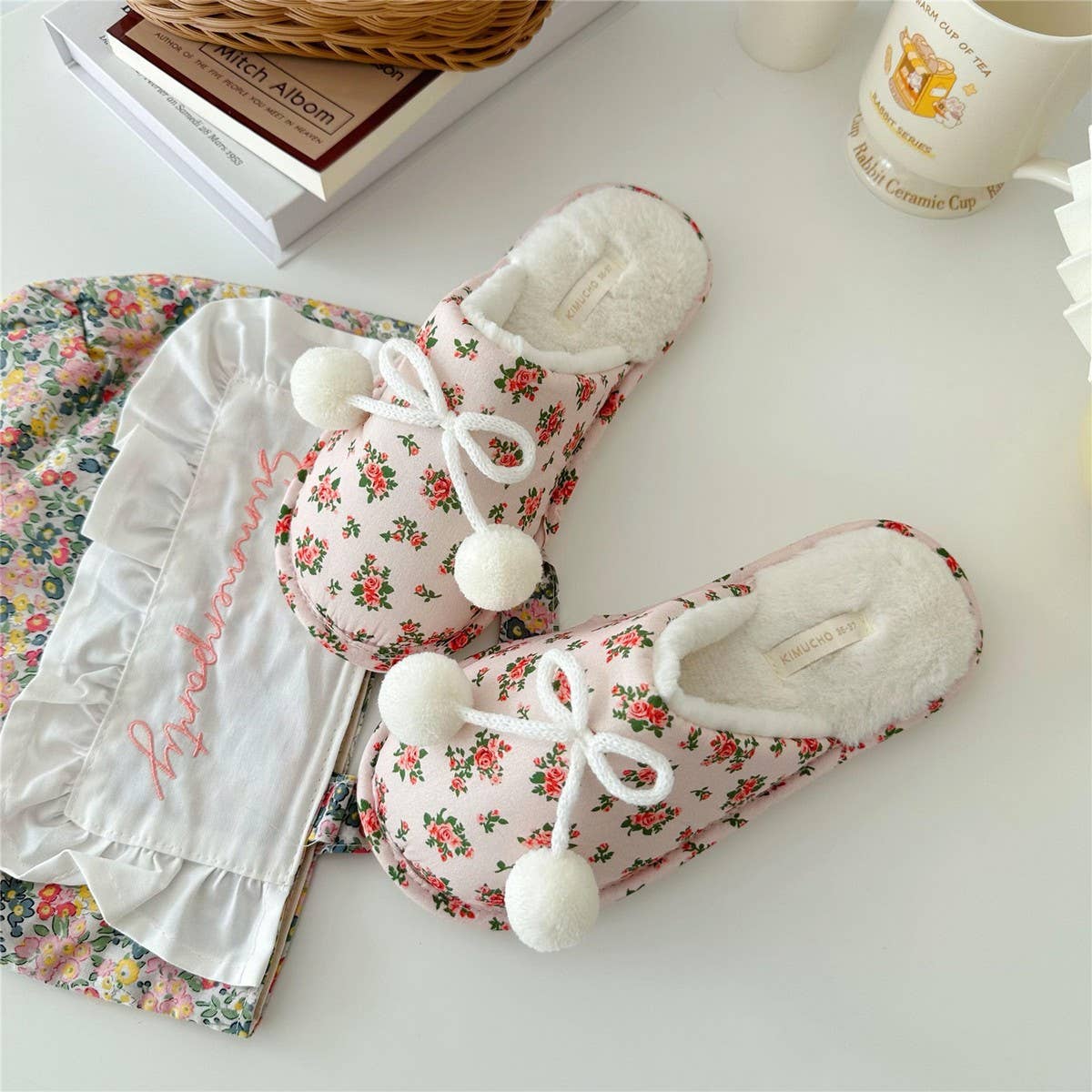 WINTER WARM HOME THICK-SOLED COTTON SLIPPERS