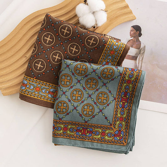 RETRO FASHION PRINTED SQUARE SCARF_CWASC0509