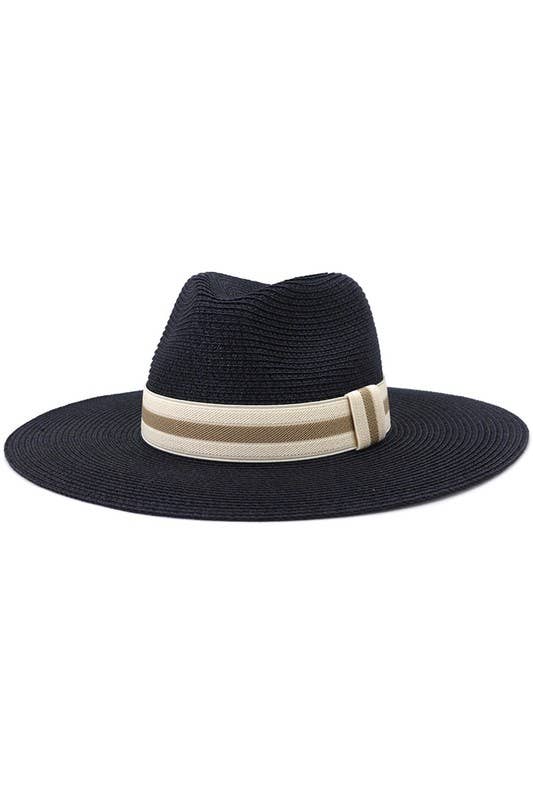 CASUAL SUMMER BANDING  PANAMA HAT_CWAH102