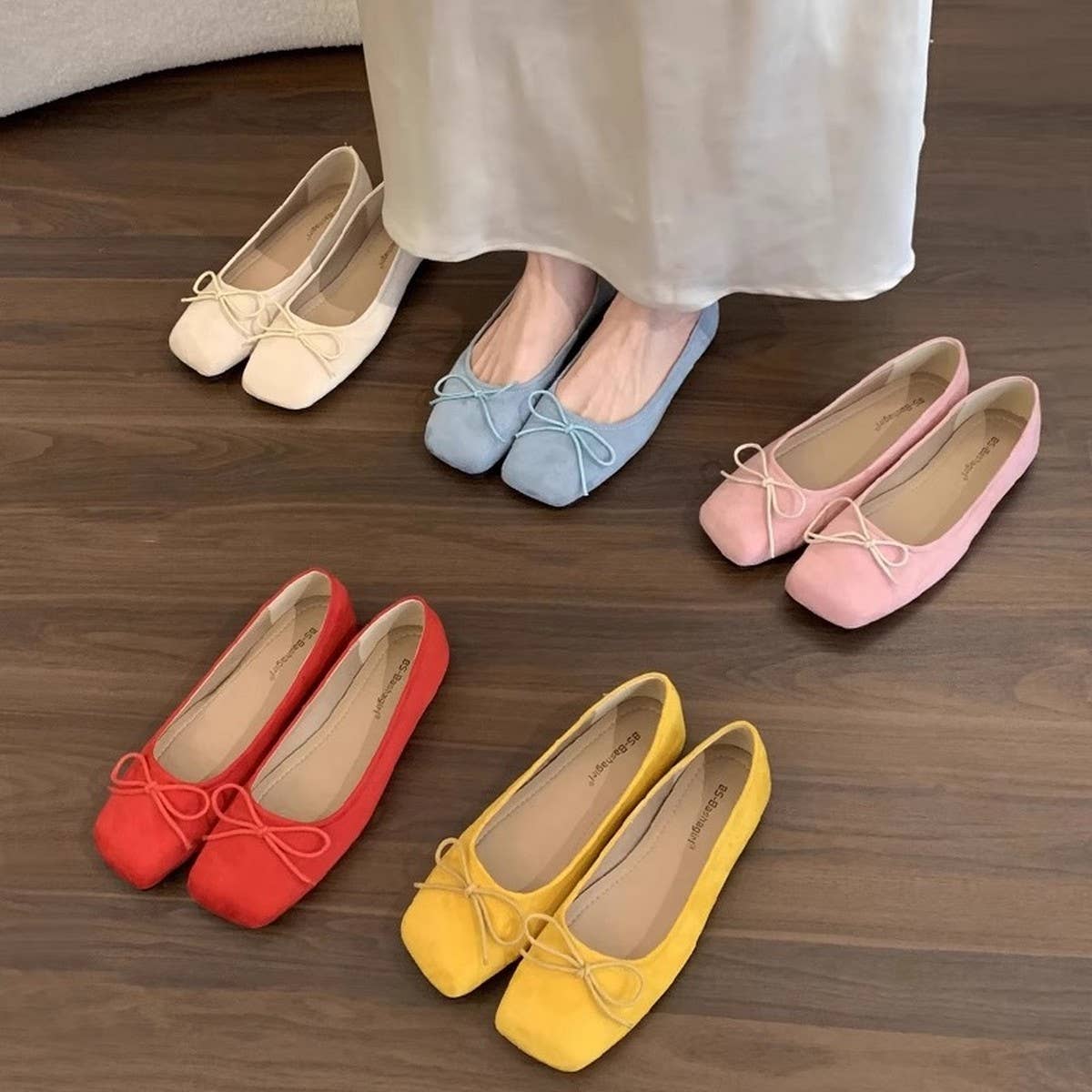 Suede Round Toe Flat Loafers for Women_CWSHF0072