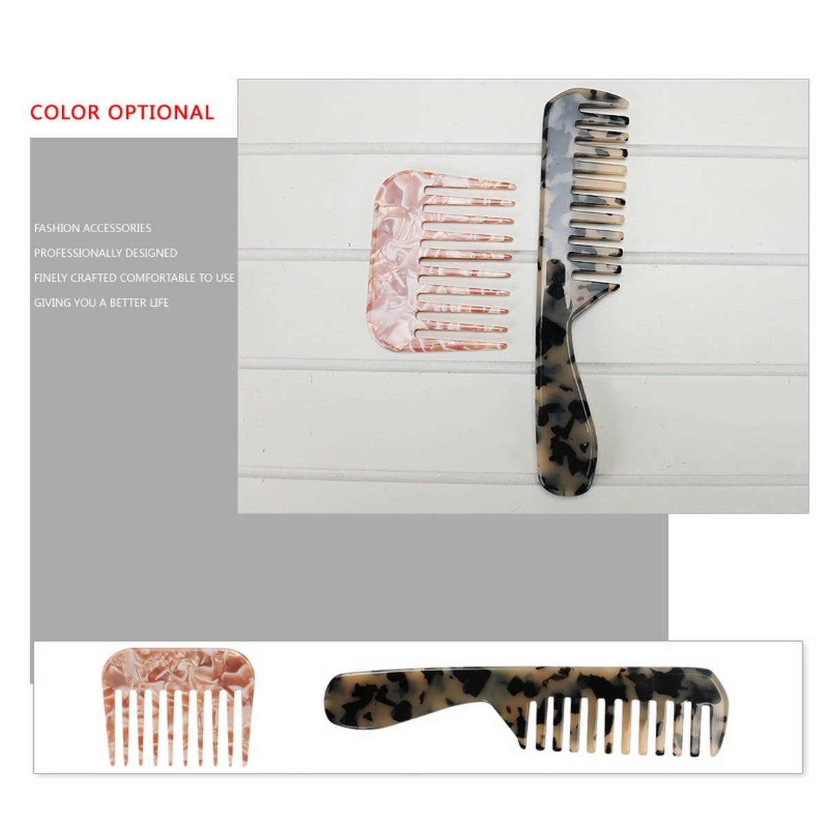ACETIC ACID LEOPARD PRINT 8MM THICK BOARD COMB_CWAHA4180