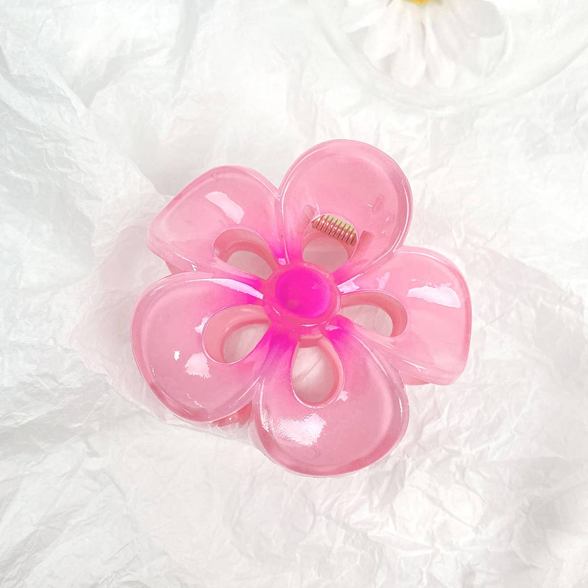 Colorful Plumeria Hair Claw - Sweet Floral Clip_CWAHA1010