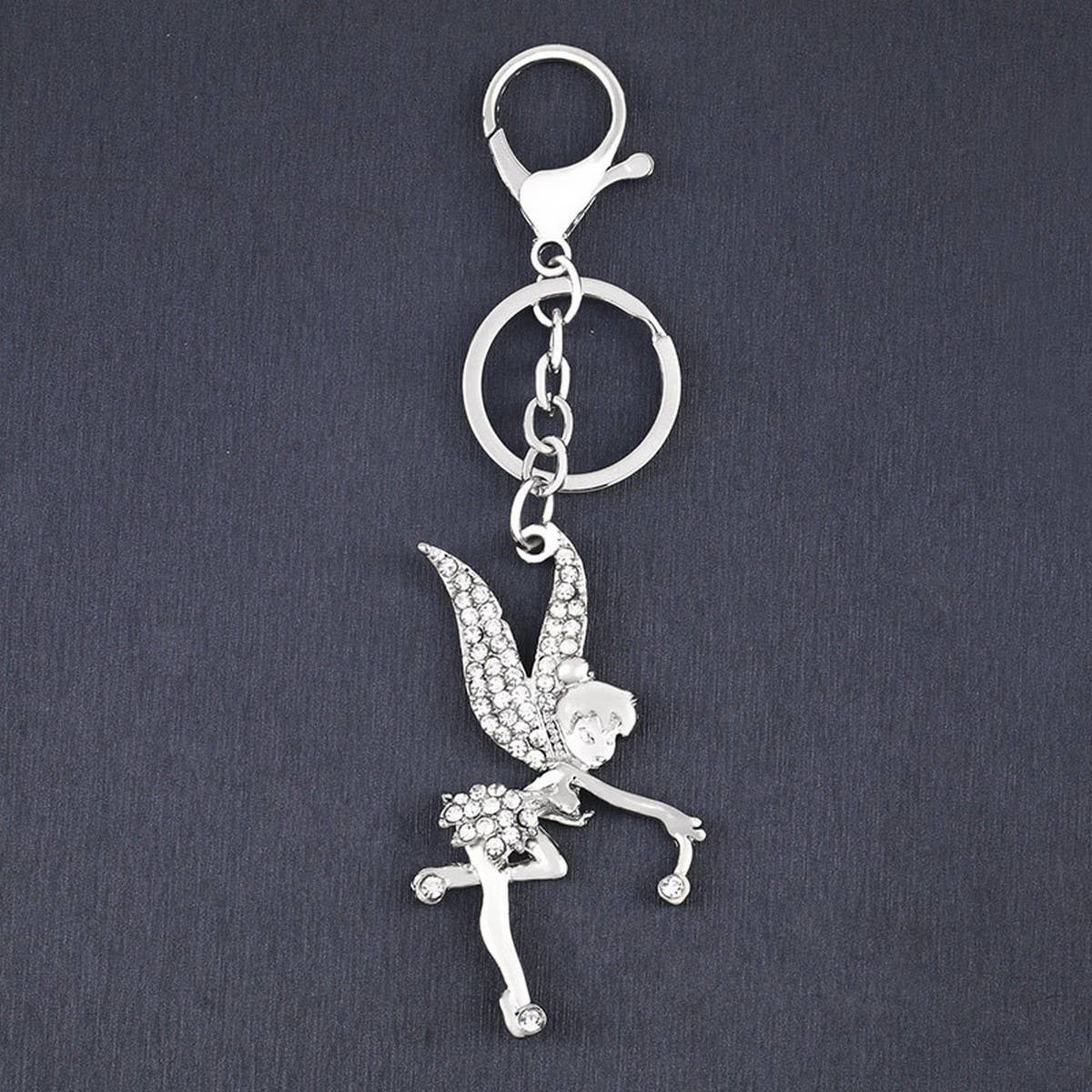 ANGEL FAIRY DIAMOND KEYCHAIN PENDANT_CWAJE0963