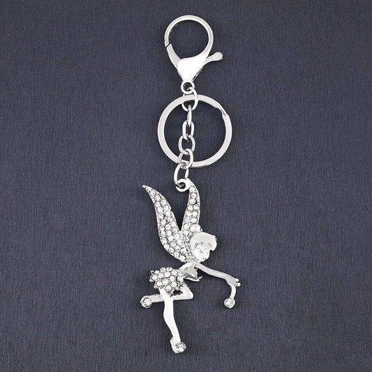 ANGEL FAIRY DIAMOND KEYCHAIN PENDANT_CWAJE0963