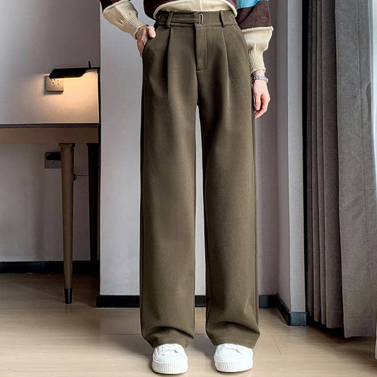 High-waisted pants Loose casual wide-leg pants