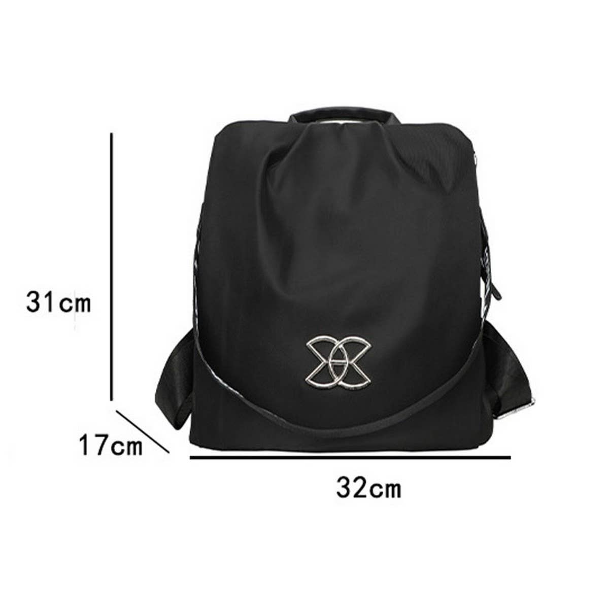 NYLON TRAVEL BACKPACK LARGE CAPACITY OXFORD CLOTH_CWAB3505