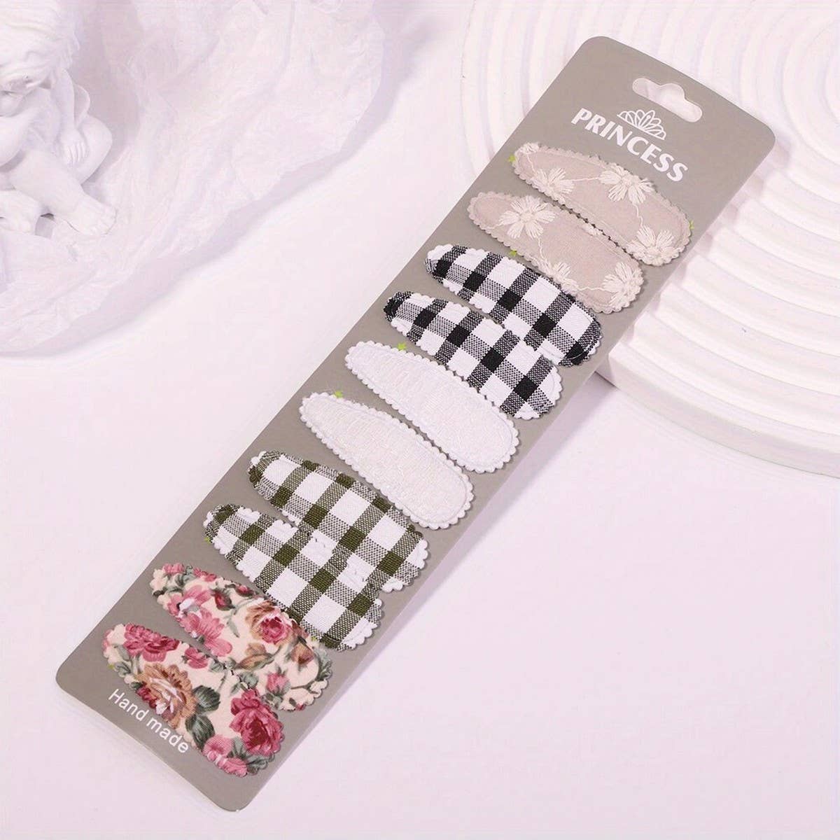 Floral Embroidered BB Clip Set ? Fresh & Cute