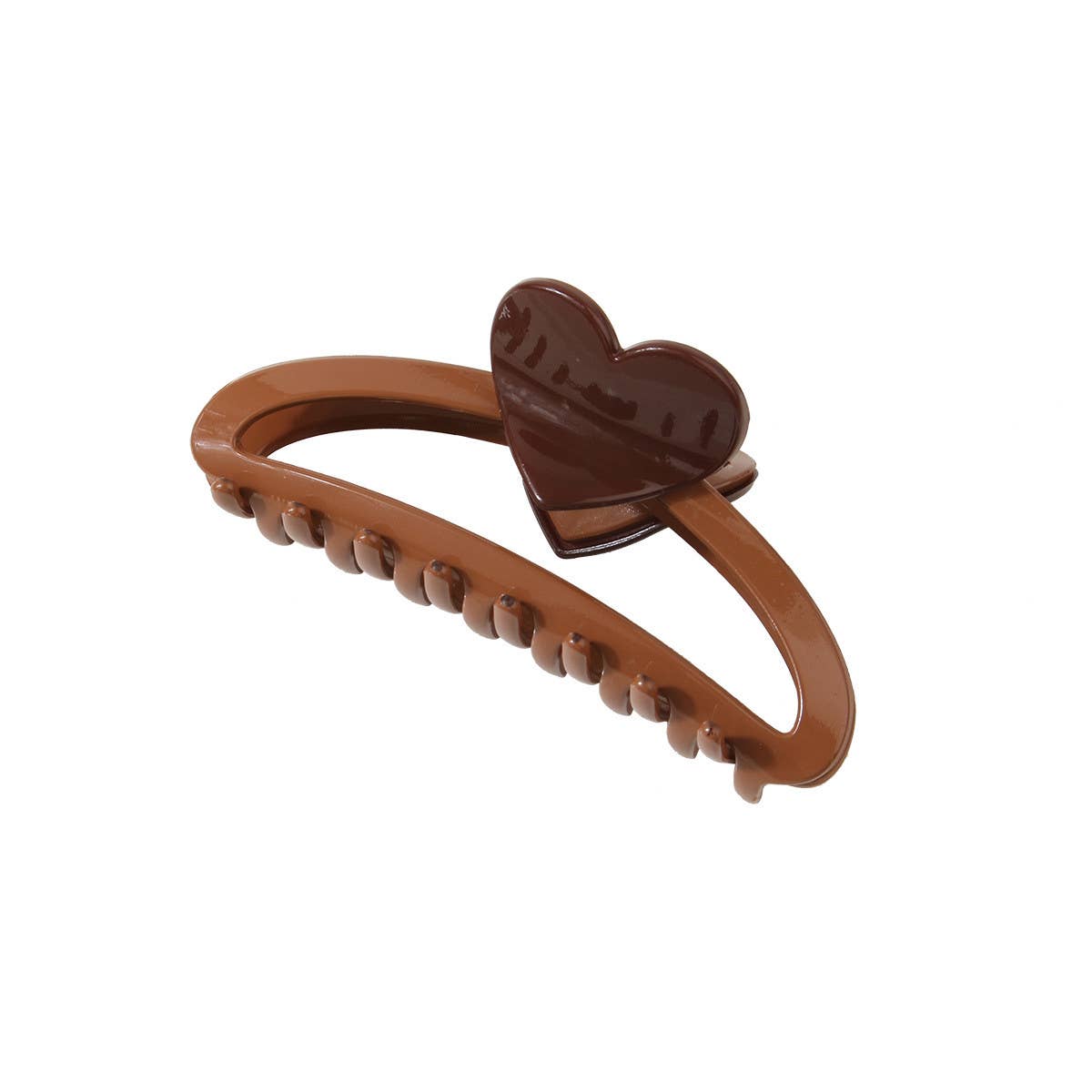 Dopamine Sweet Heart Color block Hair Claw Clips_CWAHA0469