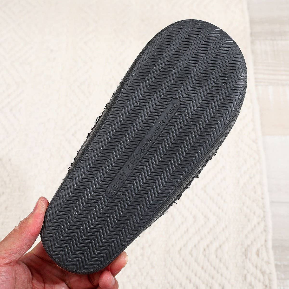 HALLOWEEN SPIDER WEB EMBROIDERED COTTON SLIPPERS