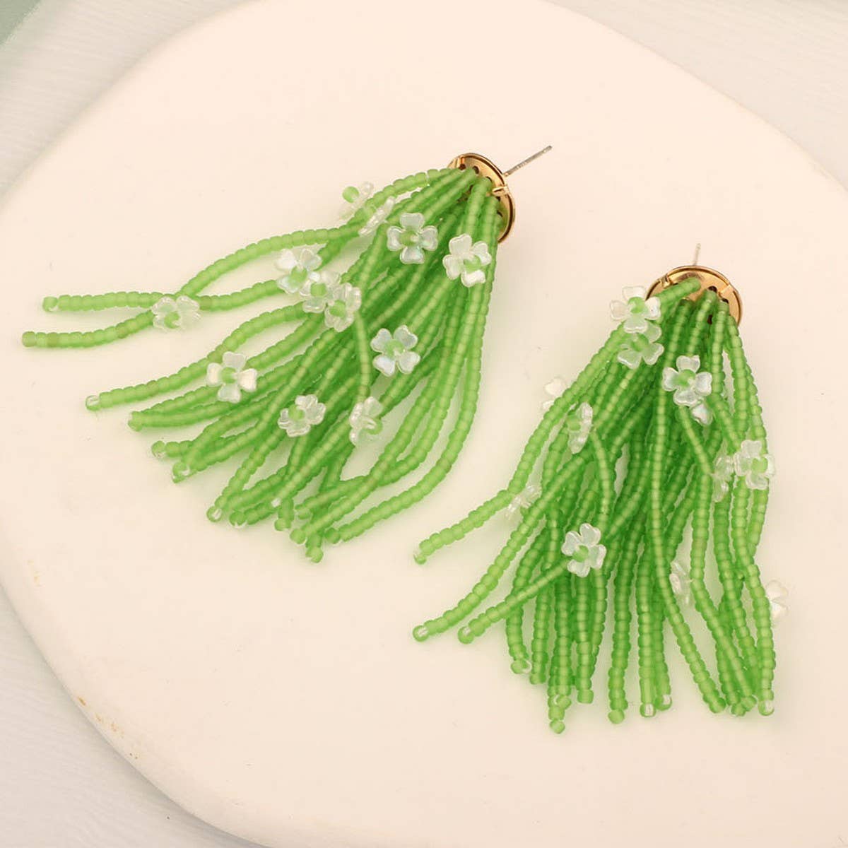 SWEET AND ELEGANT HAND-WOVEN CRYSTAL EARRINGS