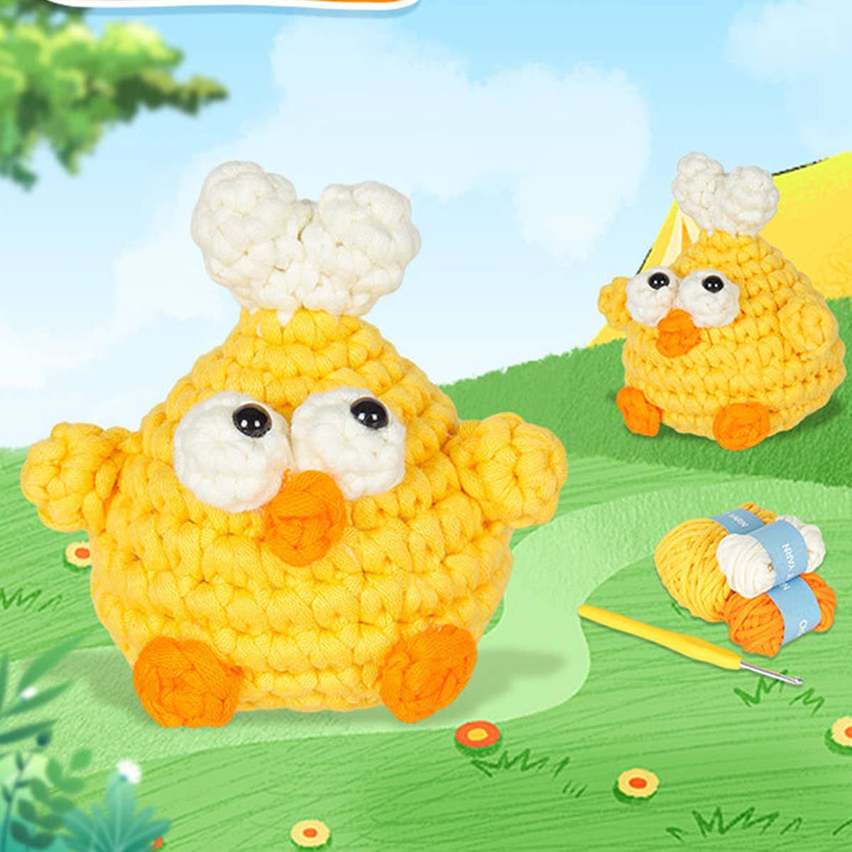 HANDMADE DIY KEYCHAIN CROCHET MATERIAL PACK