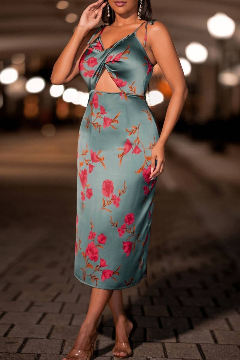 CWDHL0575_SEXY PRINT HOLLOWED-OUT HALTER DRESS LONG