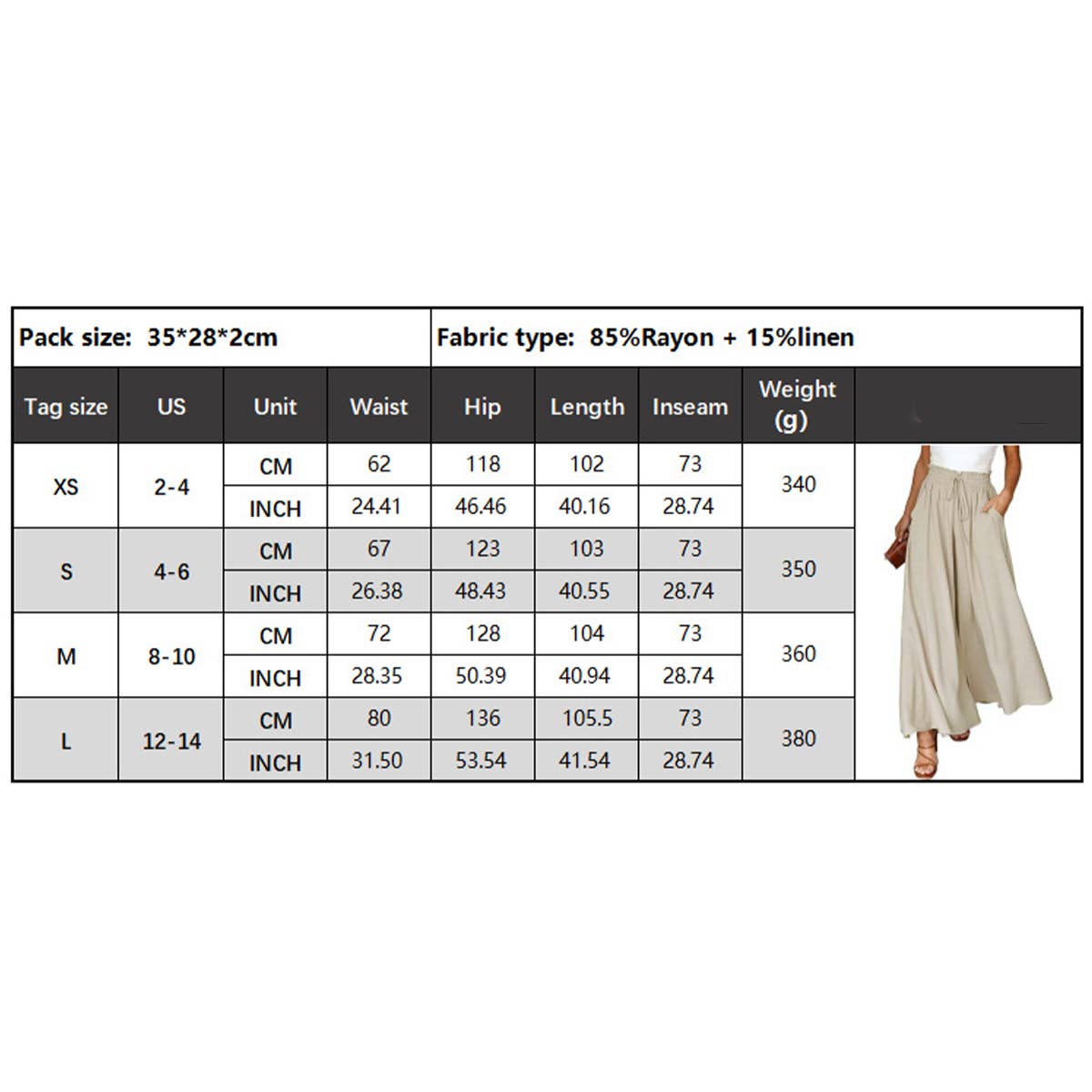 High-waisted loose straight leg wide-leg pants