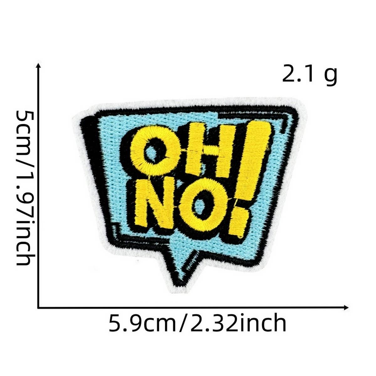 FUNNY TEXT PATCH EMBROIDERED CLOTH PATCH