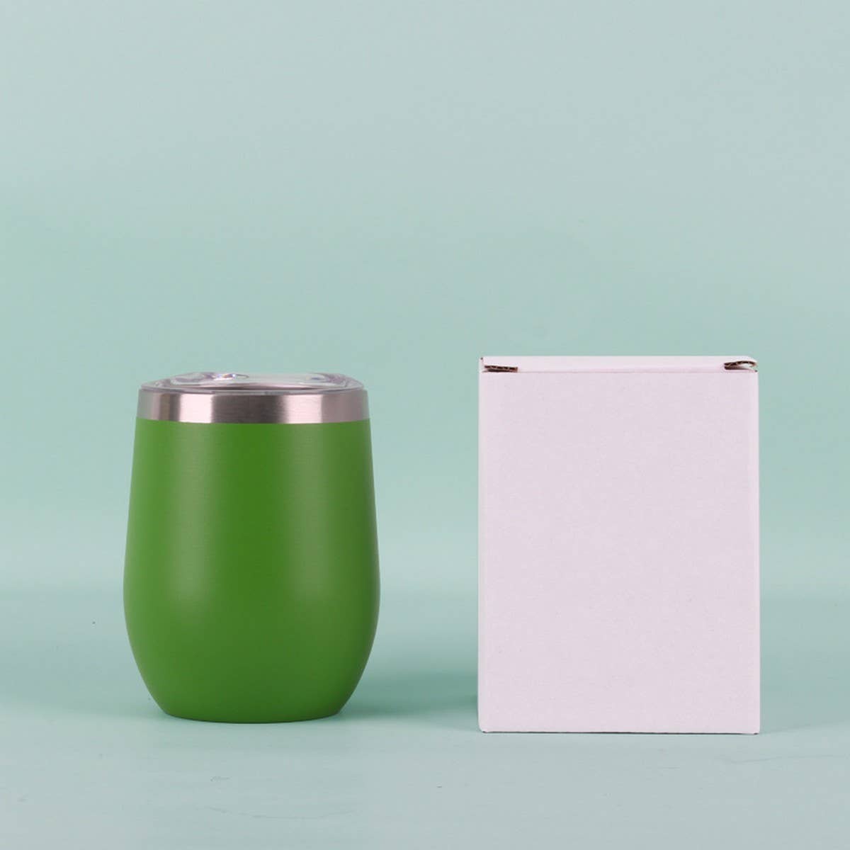 12oz Egg Shape Insulated Wine Tumbler Cup_CWMM7905