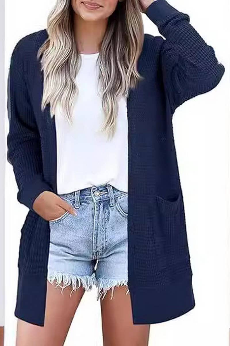 CWOCAL1001_LOOSE CASUAL KNITTED CARDIGAN JACKET
