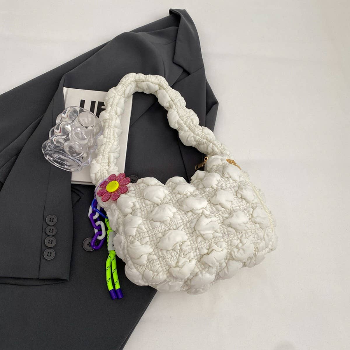 Mini Puffy Cloud Dumpling Shoulder Bag_CUAB00479