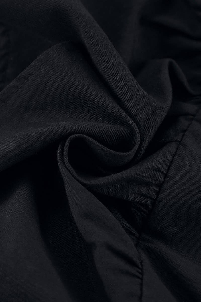 CWBSS0350_SOLID COLOR HIGH WAIST A-LINE CAKE SKIRT