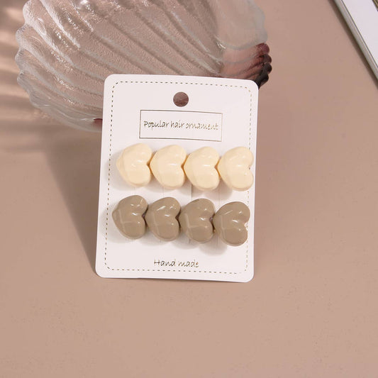 Acrylic edge clip simple geometric hair accessories