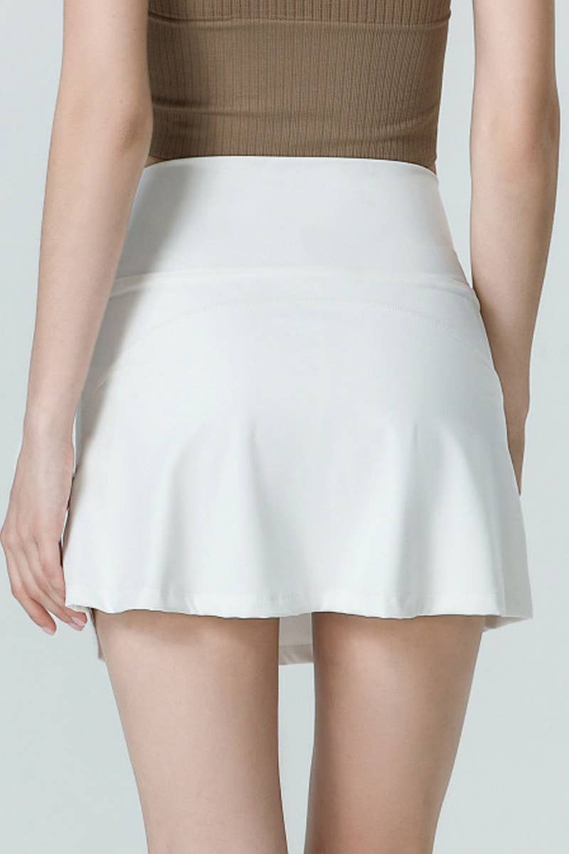 CWBSS0170_HIGH WAISTED ANTI SLIP YOGA FITNESS SKIRT