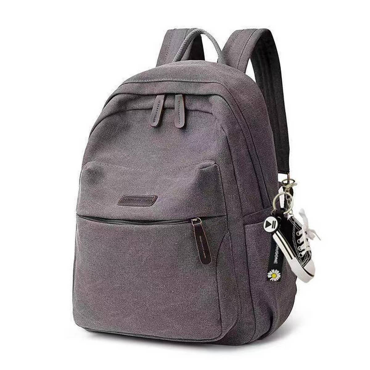 BACK-TO-SCHOOL CANVAS BACKPACK,LAPTOP COMPARTMENT_CWAB2209