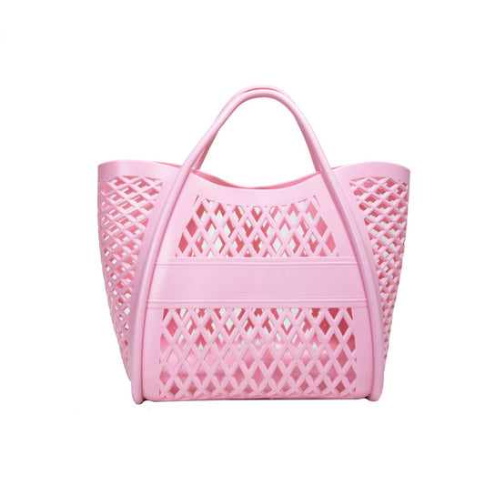 Large-capacity hand-held vegetable basket