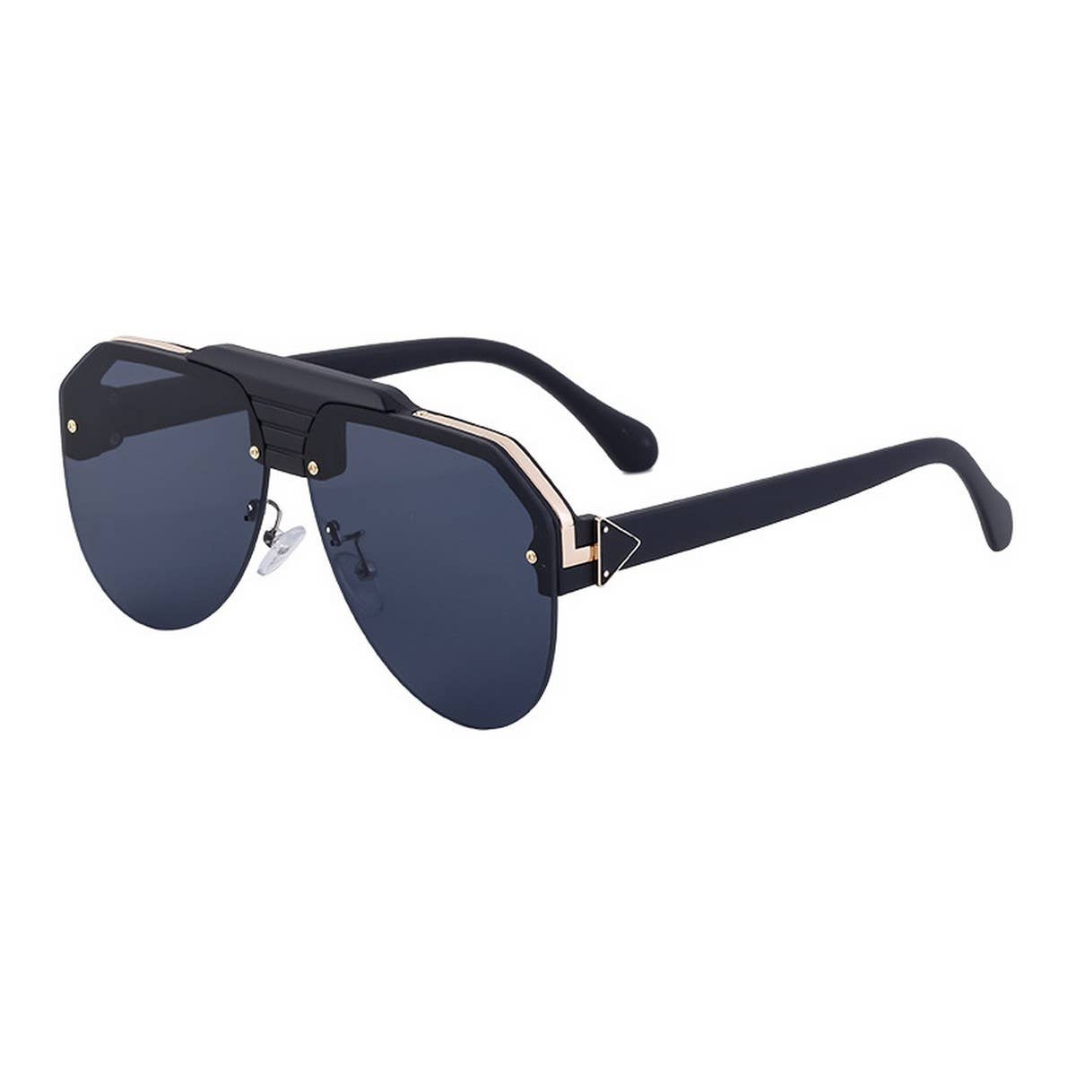 FASHION HALF-FRAME TOAD ANTI-ULTRAVIOLET SUNGLASSES_CWASG073