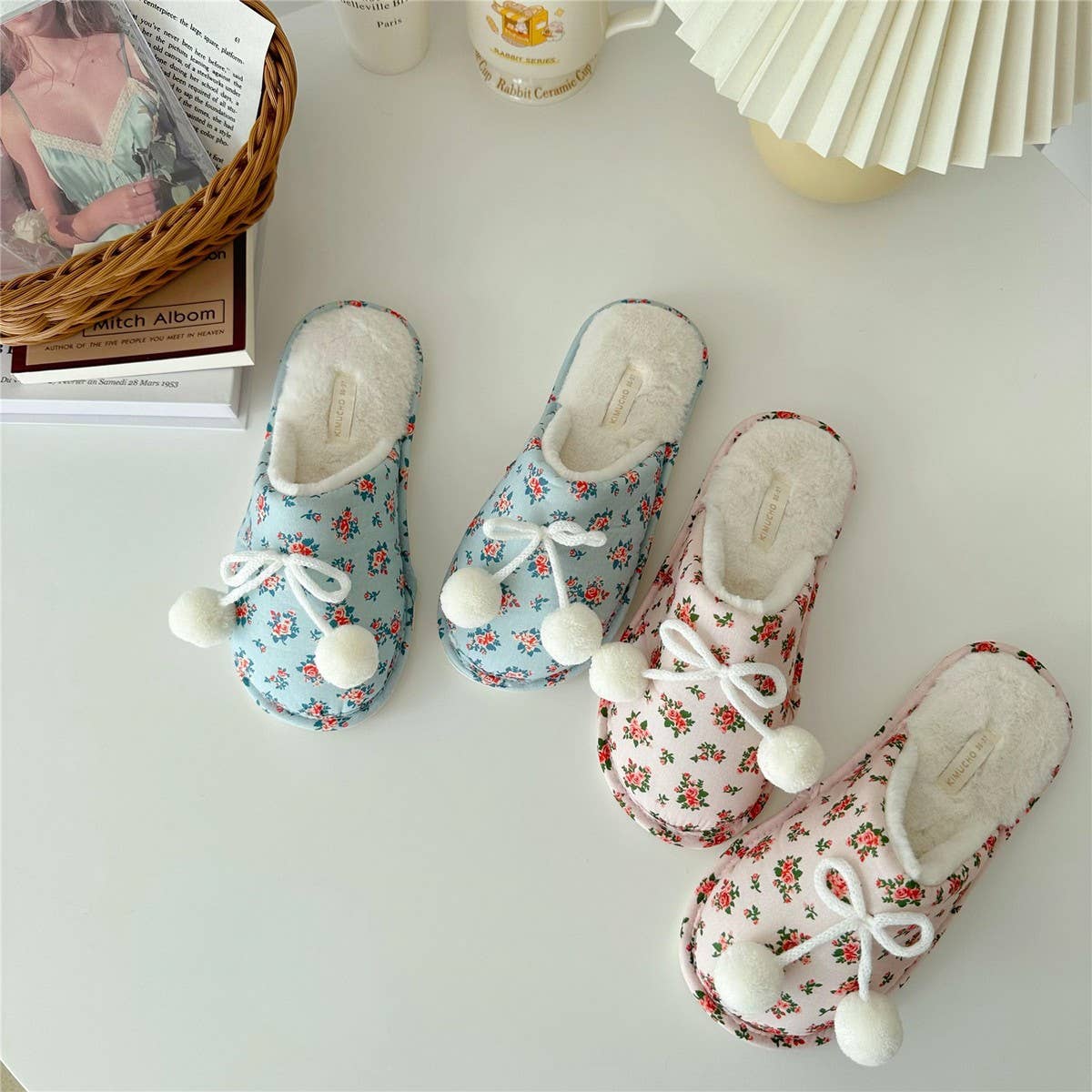 WINTER WARM HOME THICK-SOLED COTTON SLIPPERS