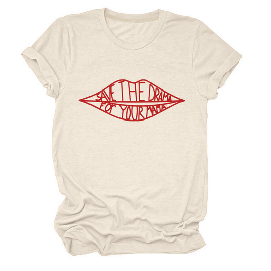 Women??¢s Fashion Slogan Tee Crew Neck Short Sleeve_CWTTSL0482