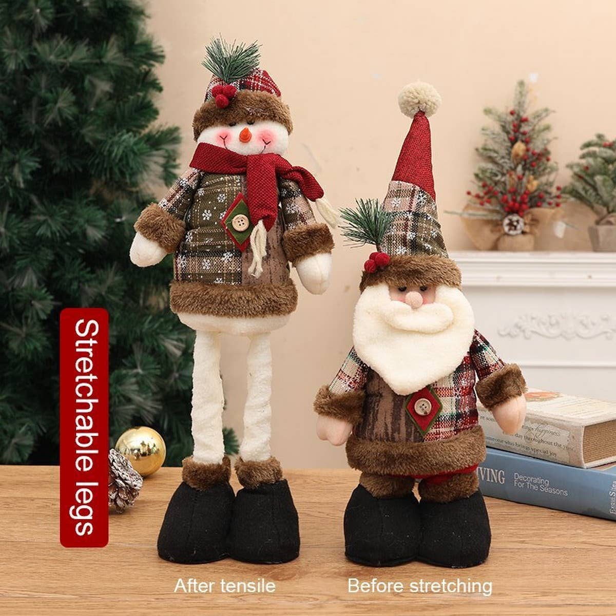 CWMM1738_Christmas Vintage Plaid Retractable Action Figure