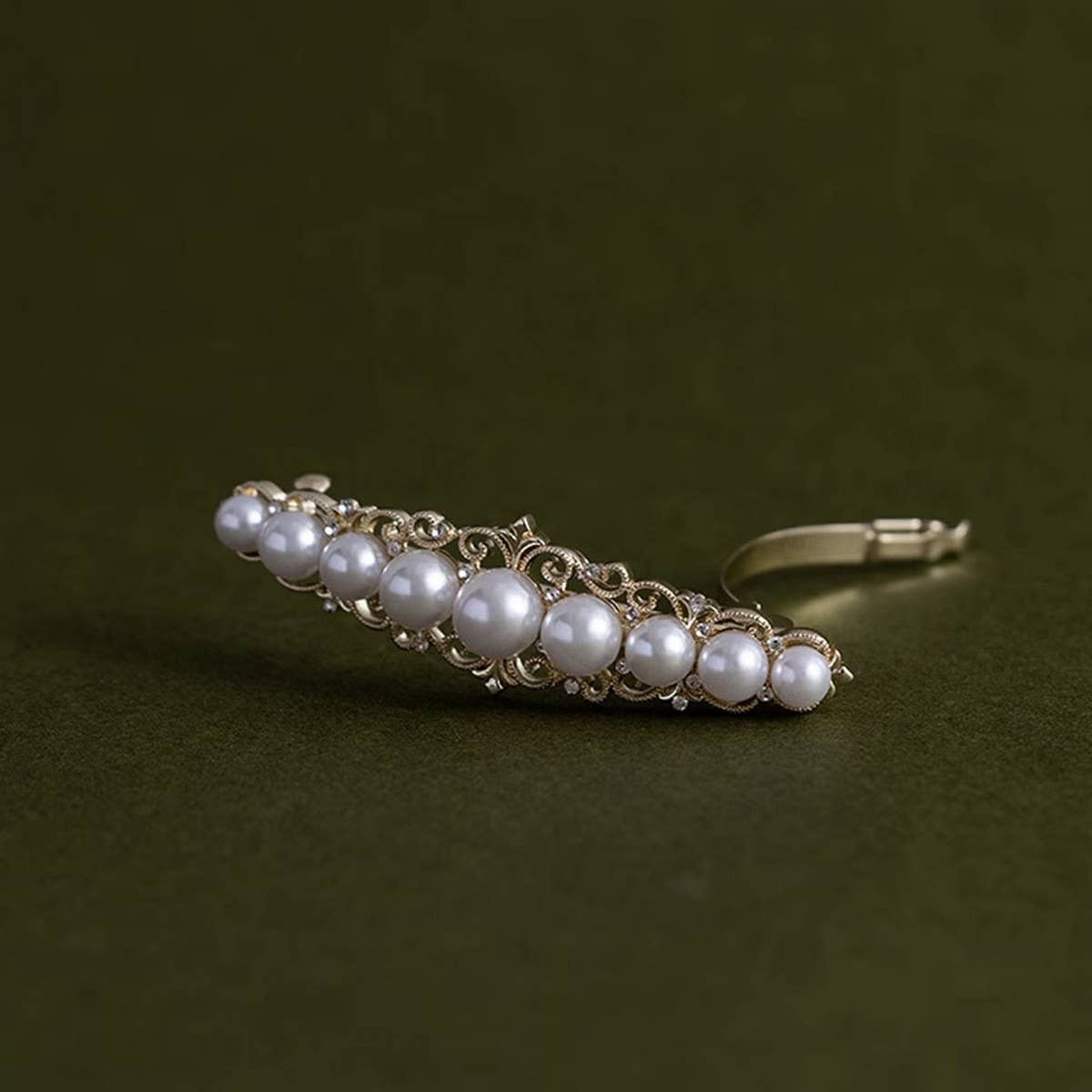 EXQUISITE PEARL SPRING HAIRPIN TEMPERAMENT HAIRPIN_CWAHA4650