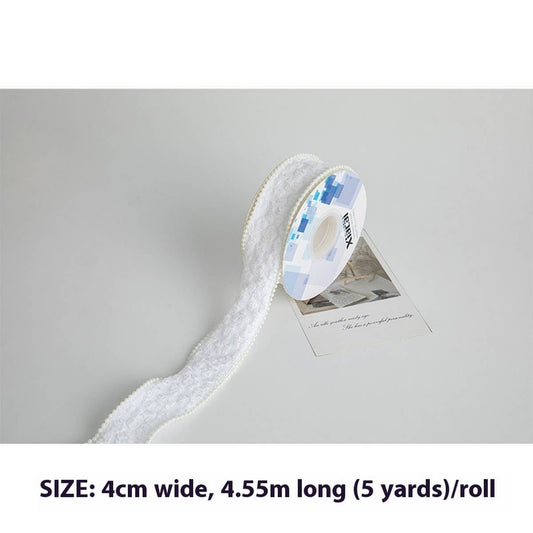 DIY FLORAL RIBBON WITH THREE-DIMENSIONAL PATTERN