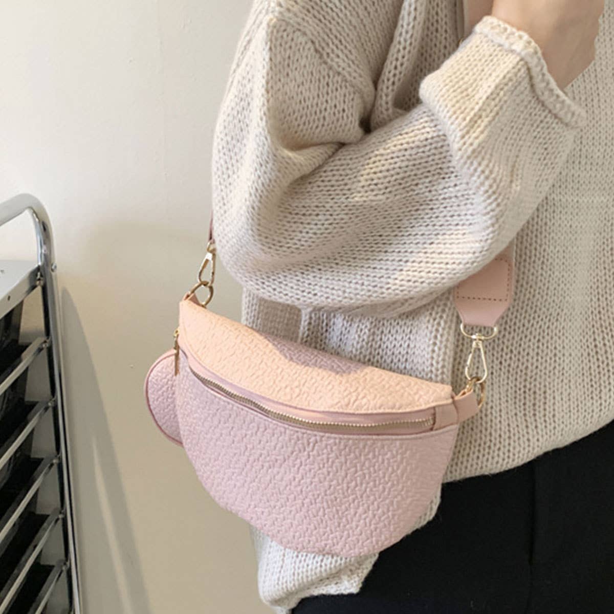 CASUAL,SIMPLE PURSE PENDANT FANNY BELT BAG_CWAB0949