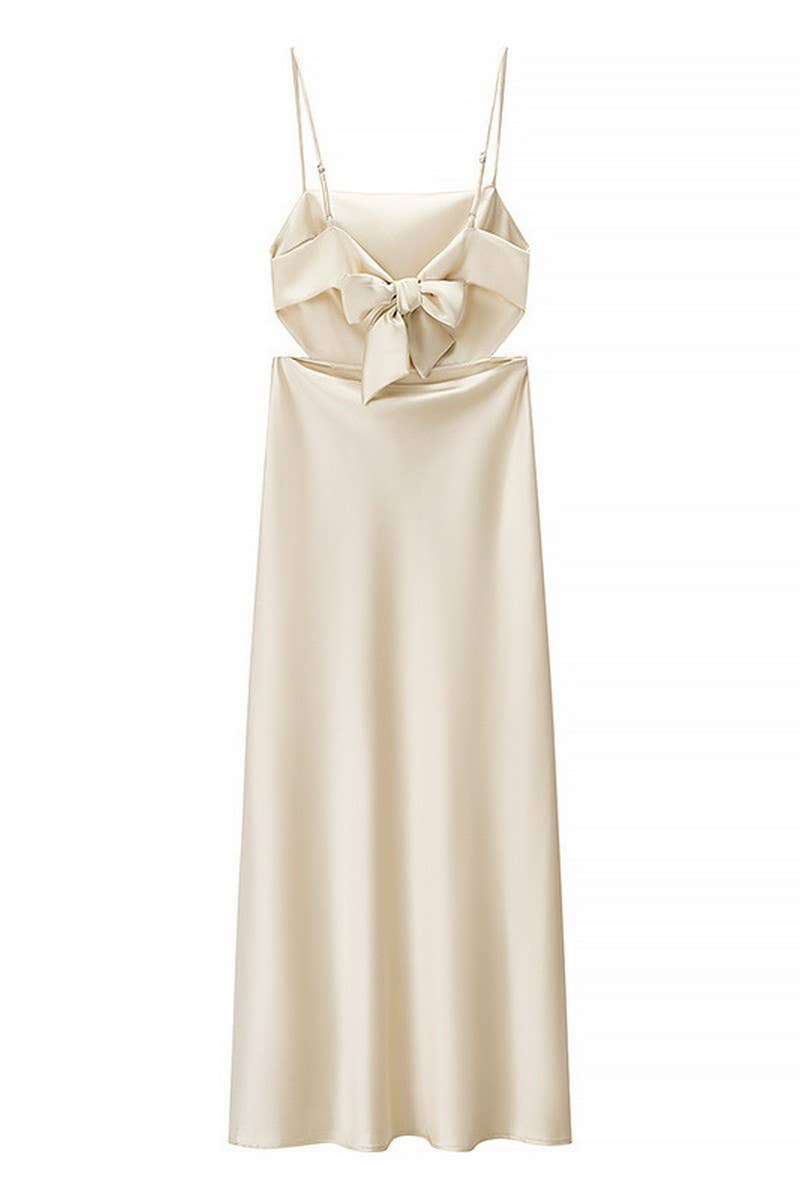 CWDHL0834_TEMPERAMENT COMMUTING TEXTURED SUSPENDER DRESS