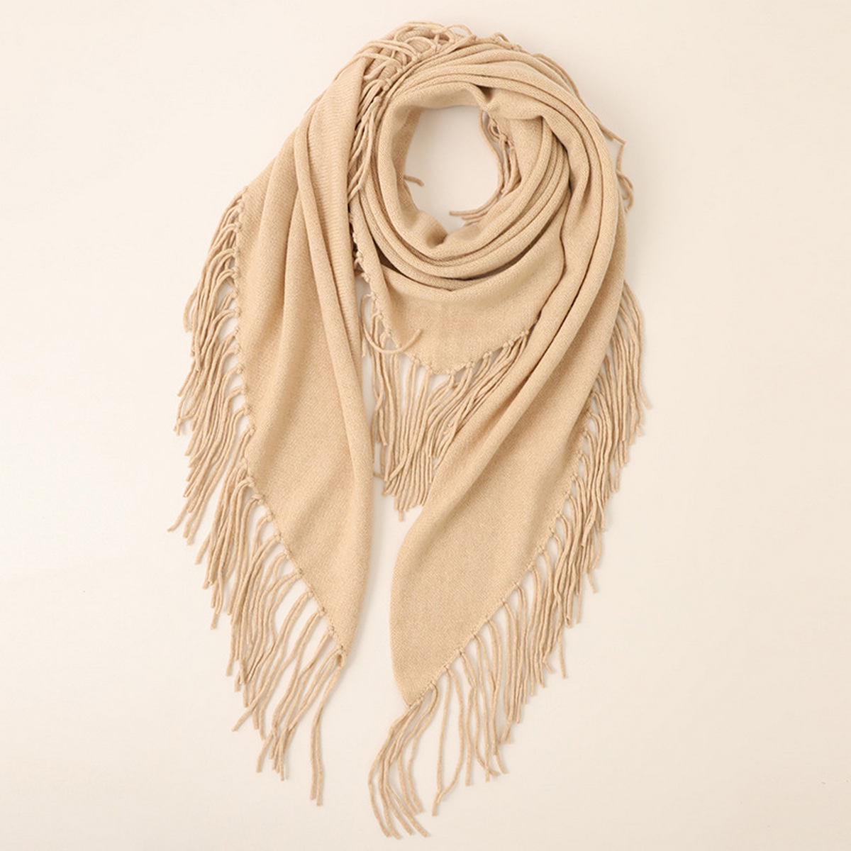 Women??¢s Warm Triangle Scarf ??Cashmere Knit_CWASC2703