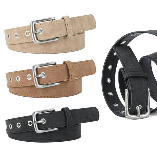 CWABE01258_MATTE PU BUCKLE BELT FOR WOMEN FASHION OUTFITS